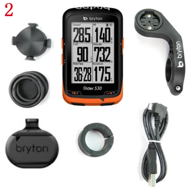 Новинка, Bryton Rider 530, gps, велосипедный компьютер для велоспорта и расширенное крепление, ANT+ speed Cadence, двойной датчик, пульсометр - Цвет: 2