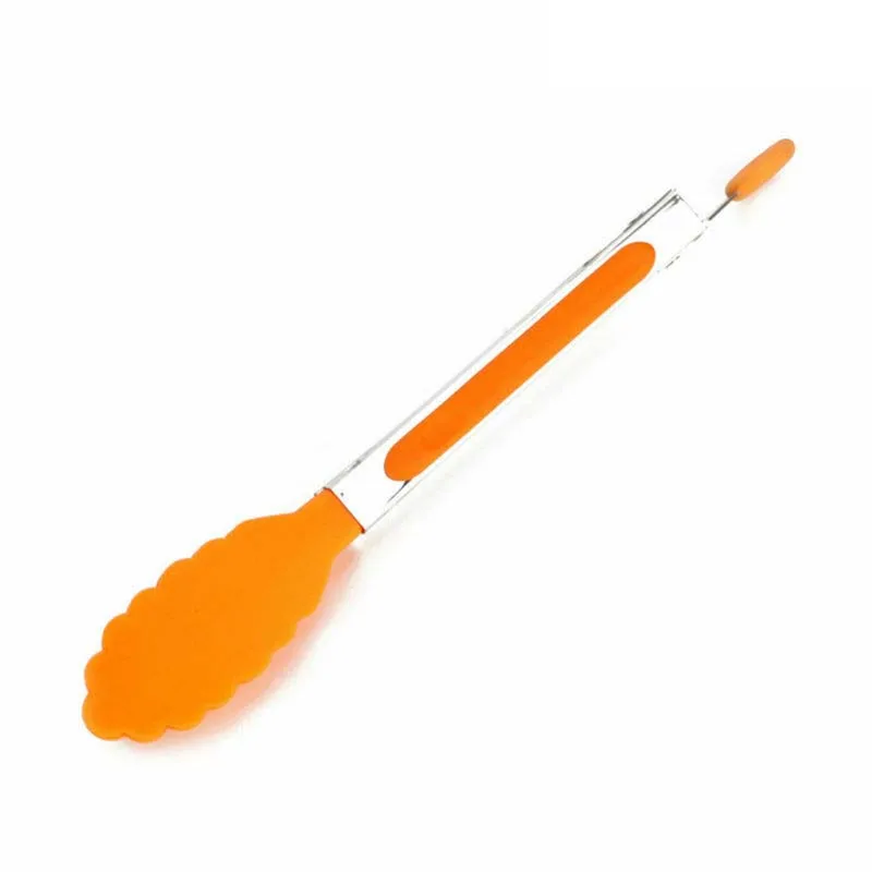 Healthy Cooking Salad Serving Tongs Stainless Steel Handle Utensil Eco Friendly Food Clip Stainless Steel Home Kitchen Utensil