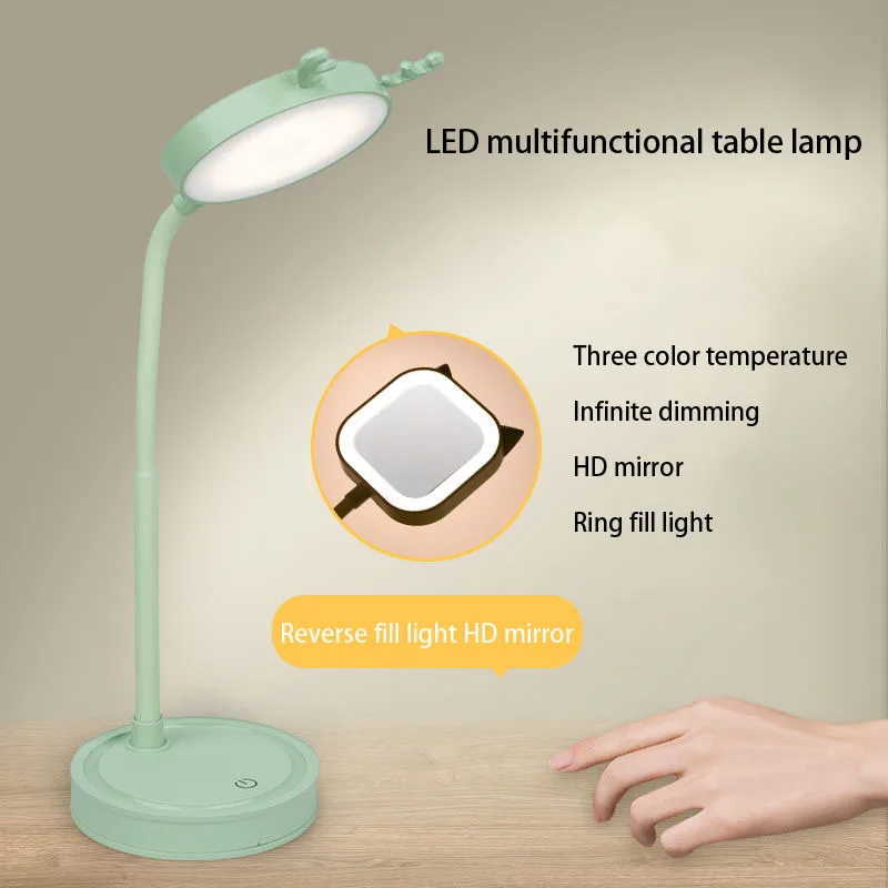 

LED lamp study reading USB charging electricity student dormitory bedroom make up mirror lamp
