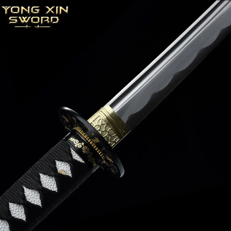 1060 Katana Swords Carbon steel blade Katana real Japanese Full Tang Sword Samurai Swords sharp edge Home Decorative Metal Craft