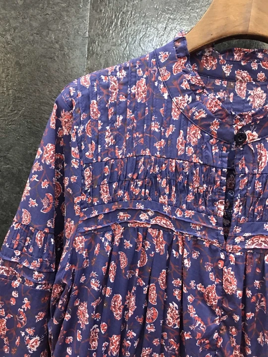 Aw2019 Новое Женское плиссированное платье с длинными рукавами, круглым вырезом и принтом 1125