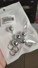 POPETPOP-campanas colgantes de 18mm para mascotas, 5 uds., accesorios para mascotas, campanas para gatos y perros, decoración de animales salvajes (plata)