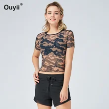 Сексуальные женские спортивные футболки для йоги с коротким рукавом, тонкие спортивные тренировки для фитнеса, быстросохнущие топы для йоги, сетчатая Женская гимнастическая майка, спортивная одежда