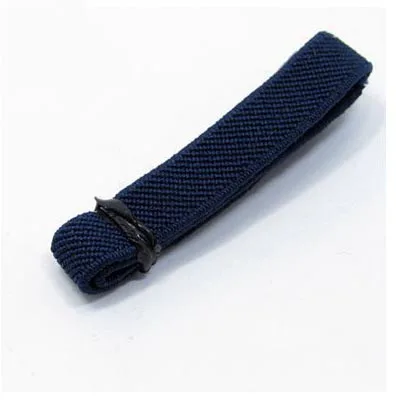 navyblue 10 метров нейлоновая швейная эластичная лента мягкая кожа резинки нижнее белье брюки декоративные эластичные лямки ленты косой вязки ленты - Цвет: navyblue