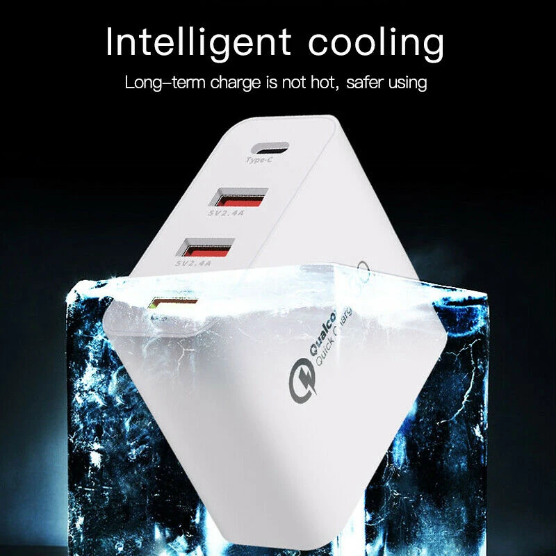 ABKT-48W Quick Charge 3,0 type C Usb зарядное устройство адаптер для Iphone Xiaomi samsung Быстрое зарядное устройство мобильного планшета зарядное устройство(ЕС Plug
