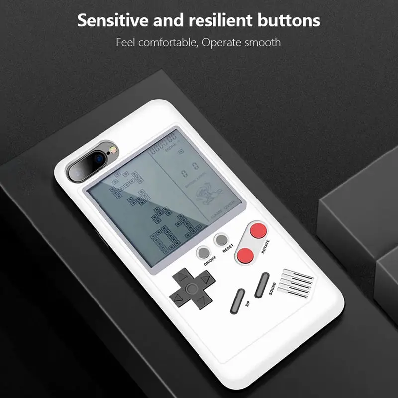 Play Gameboy Tetris чехол для телефона Tpu Ретро настоящая игровая консоль чехол для Iphone 6 6S Белый