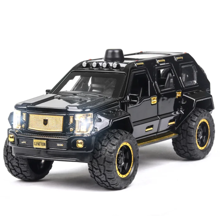 Высокая симитация 1:24 г. Паттон USSV сплав модель автомобиля литая модель игрушечного автомобиля с светильник звуковая машина для детей рождественские подарки