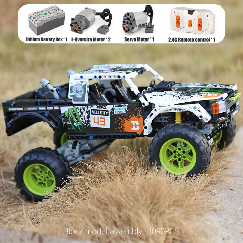 Technic series 4X4 внедорожные модели Vehile, игрушки, строительные блоки, набор блоков, классический автомобиль, совместимый 42099, Детский Рождественский подарок