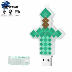 Biyetimi – clé usb 128 créative en silicone, support à mémoire de 4gb 8gb 16gb 32gb 64gb 2,0 gb, lecteur flash 