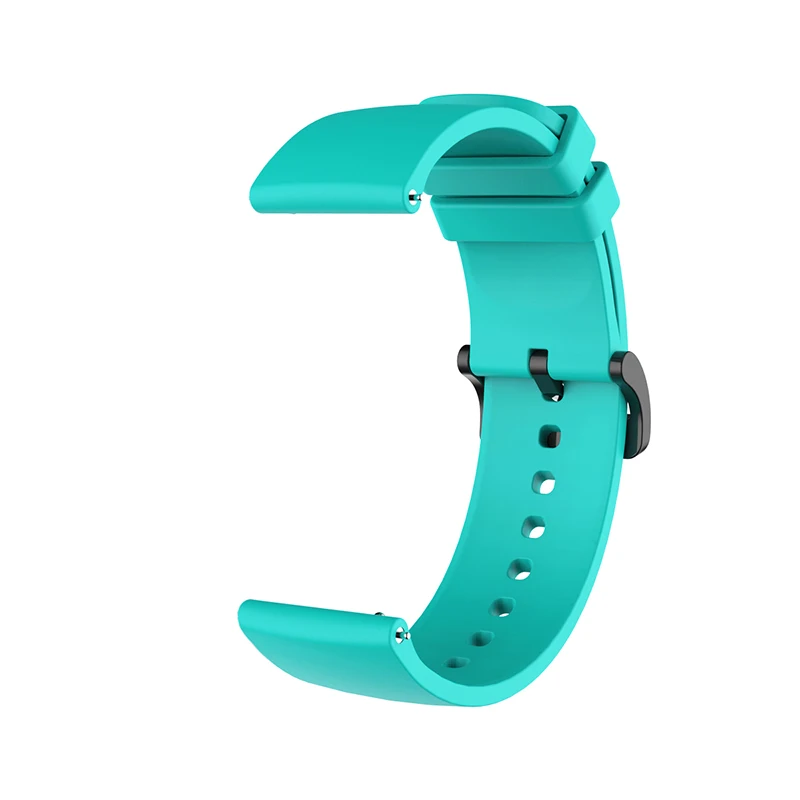 20 мм мягкий силиконовый спортивный ремешок для Xiaomi Huami Amazfit GTS Bip Pace Lite Смарт-часы сменный Браслет резиновый ремешок для часов - Цвет: Mint Green