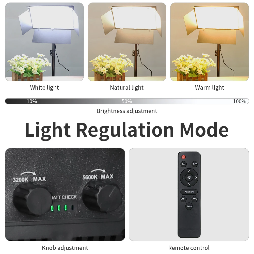portátil iluminação de vídeo 40w 50w com