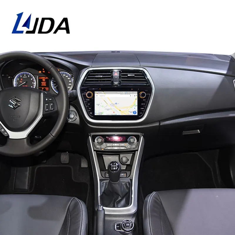 LJDA Android 9,0 автомобильный dvd-плеер для Suzuki SX4/S Cross 2013- gps Навигация стерео 2 Din автомагнитола 4G+ 64G Мультимедиа DSP