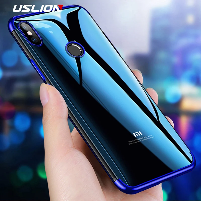 USLION мягкий чехол для телефона с гальваническим покрытием Xiaomi 9 SE 8 6 6X 5X F1