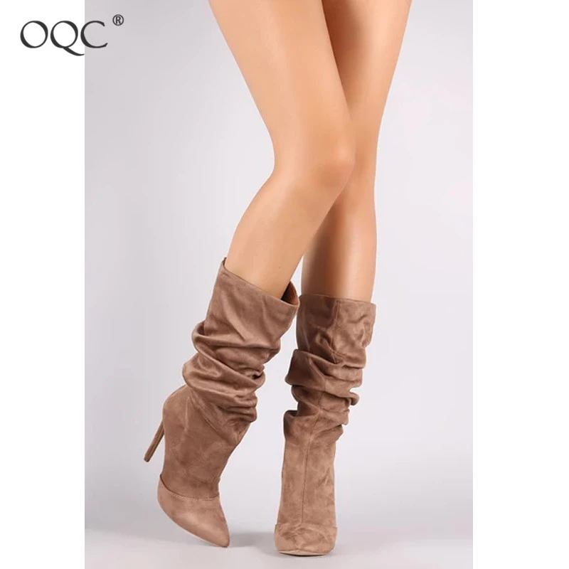Slouch stiletto boots Clearance