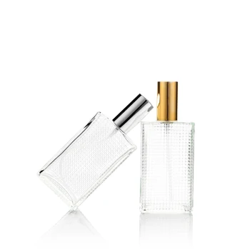 

nbyaic spot for 100ml square flat bottle lattice shape glass bottle spray bottle perfume bottle sub-bottle big bottle empty bott