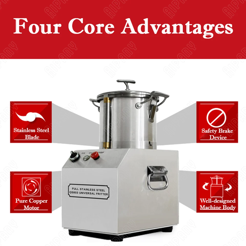 QS3 electric food chopper cutter cutting machine multifunctional food processor meat mincer vegetable bowl chopper cutter
