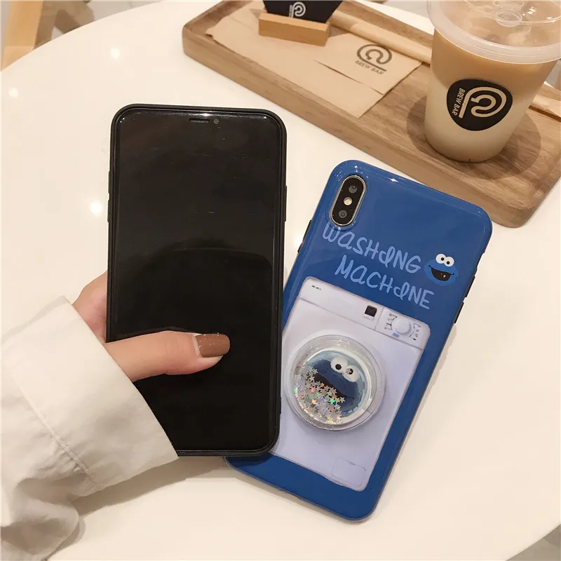 GYKZ Забавный Улица Сезам зыбучий песок Телефон чехол для iPhone 7 XS MAX XR X8 6 6s Plus стиральная машина Печать мягкая задняя крышка оболочка