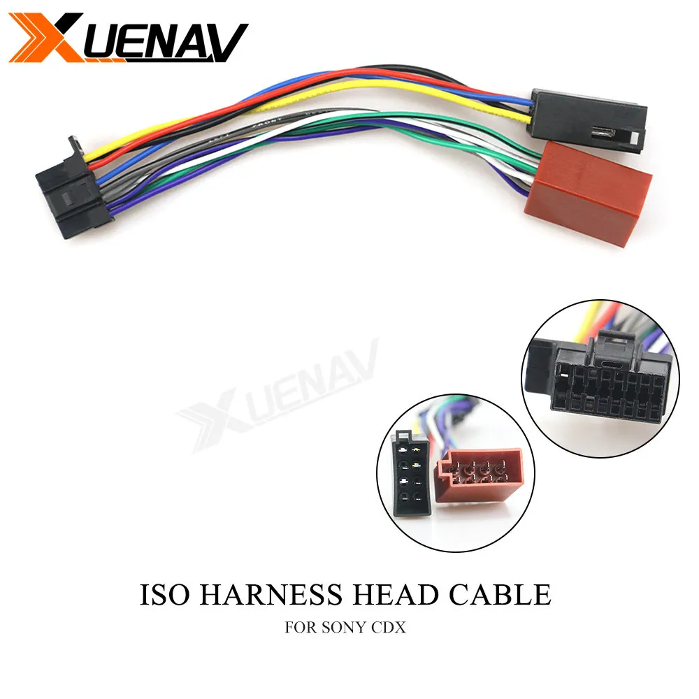 Xuenav 15 111 15 110 Car ISO Harness Head Cable for SONY CDX Stereo