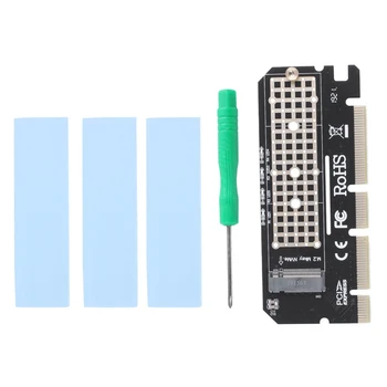 

M.2 NVMe SSD NGFF to PCIE 3.0 X16 Adapter M Key Interface Card Suppor PCI Express 3.0 x4 2230-2280 Size m.2 Full Speed
