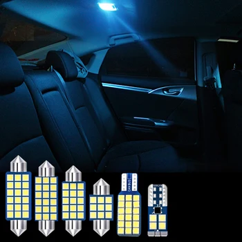 

7pcs 12V Error Free Auto LED Bulb Car Interior Reading Lamps Trunk Light Foot Lights For Cadillac CTS 2011 2012 accessories