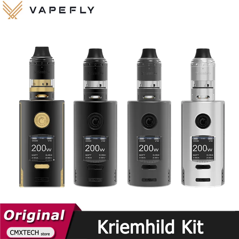 Оригинальный набор Vapefly Kriemhild 200 Вт TC Box Mod 5 мл бак подходит для вейпа с тройной