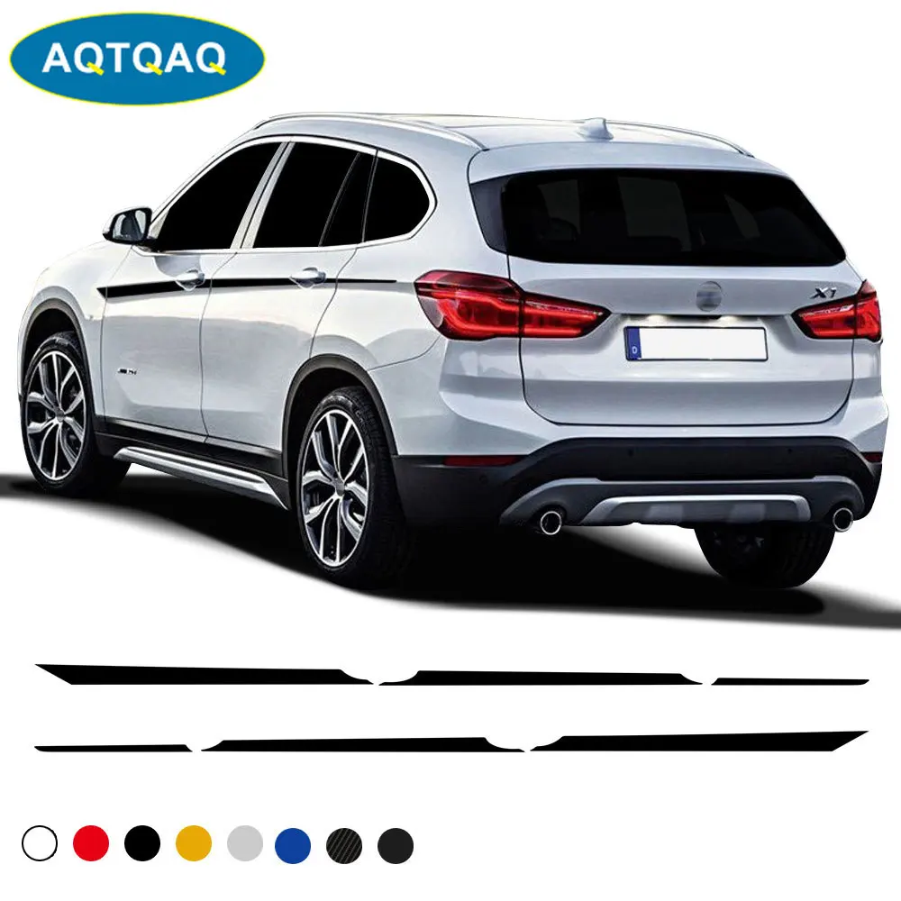 1 Набор Авто линия талии стикер автомобиля винил гонки полоса наклейка для BMW X1 F48