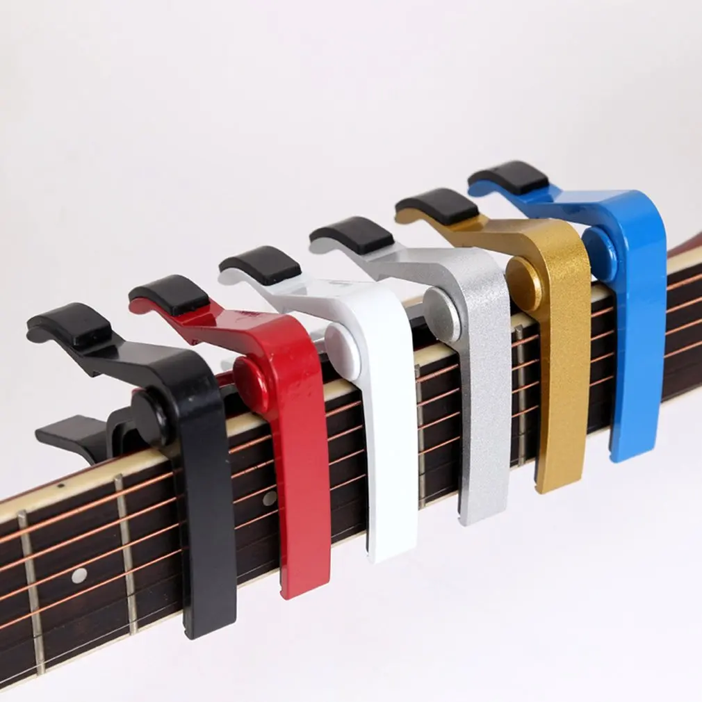 Высокое качество алюминиевый сплав металл Новое гитарное приспособление для быстрой смены каподастра Зажим Ключ Акустическая классическая гитара Капо для регулировки тона