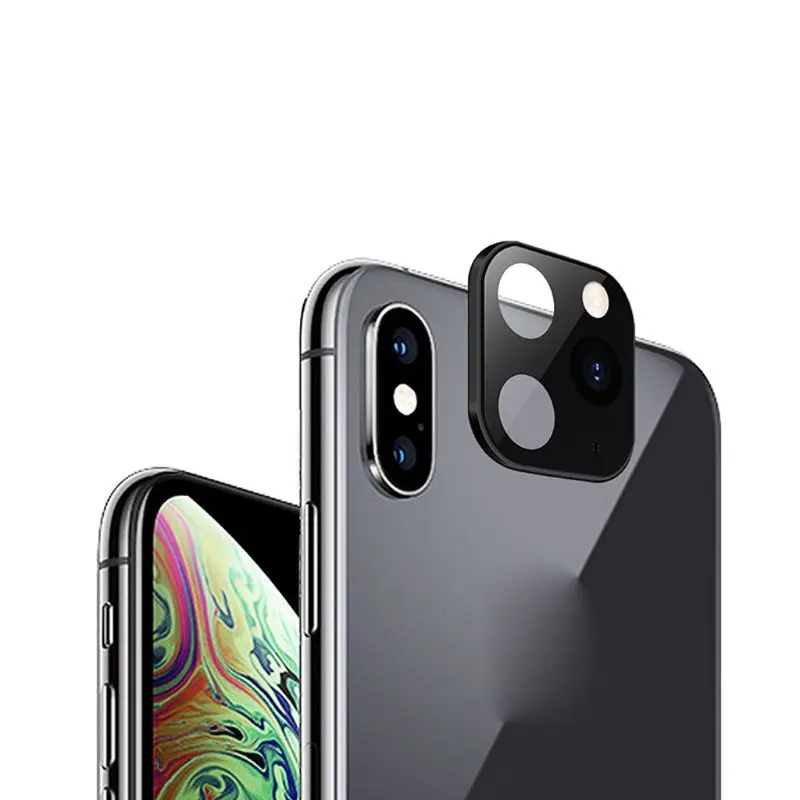 Металлическая крышка для объектива камеры для iphone X XS Max XS секундная Замена для iphone 11 Pro