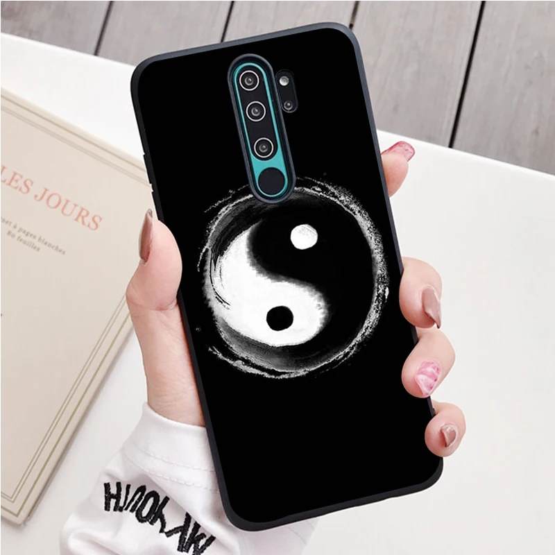 Âm Dương Trung Quốc Thần Bí Silicone Ốp Lưng Điện Thoại Redmi Note 9 8 7 Pro S 8T 7A Bao xiaomi leather case card Cases For Xiaomi