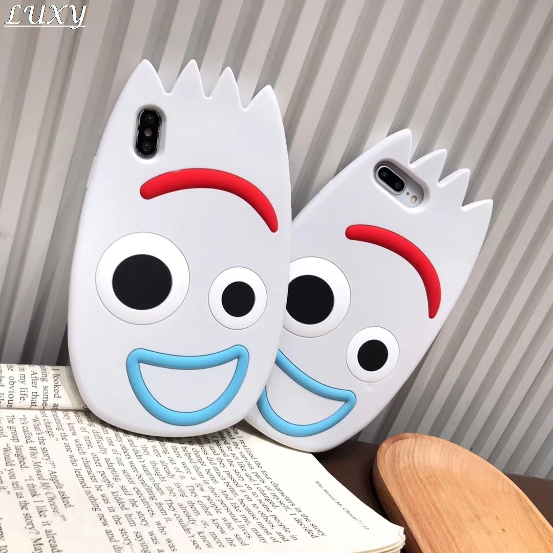 

Cute Cartoon Toy Story Forky 3D Silicone cover for Apple iPhone 7 8 6 6s Plus X XS Max Xr soft Case For iphone 7plus 8plus coque
