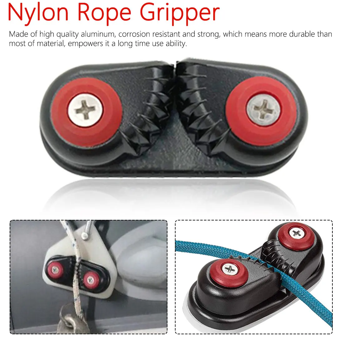

Anodized Aluminium Cam Cleat Boat Cam Cleats Rope Marine Sailboat Kayak Canoe Dinghy Accessories