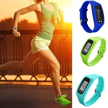 Долгий срок службы батареи Многофункциональный 9 цветов цифровой шагомер Запуск шаги, калории ходьбы Счетчик высокого качества