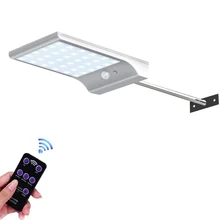 1 48LED пульт дистанционного управления, затемняющий черный белый корпус, пульт дистанционного управления, солнечный светильник, Индукционная лампа для сада, двора, открытый светильник