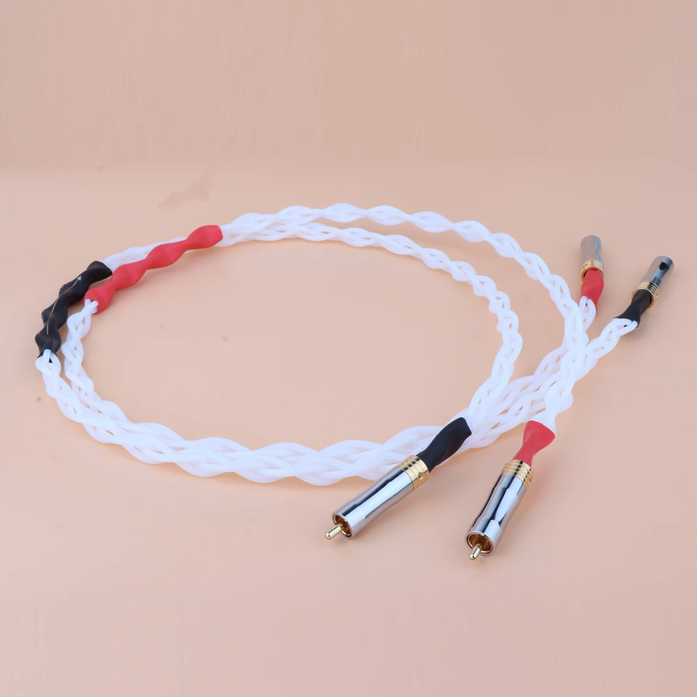 XMSJSIY Câble Audio RCA 4 Canaux Pour Voiture - 4 RCA Mâle Vers Mâle - Paire Torsadée - Avec Réduction Du Bruit - Pour Voiture, Marine, Moto - 5 M