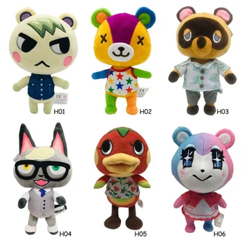 

21cm Animal Crossing Plush Toy Cartoon Raymond Marshal Judy Tasha Tom Nook Marina Chrissy Flora Bunnie isabelle plush toys