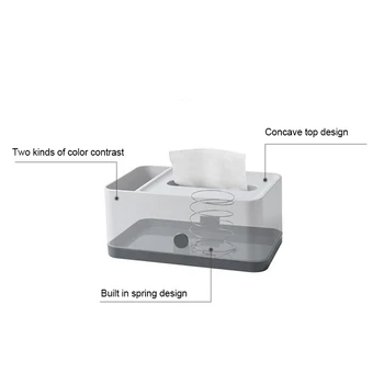 

Simple Multifunctional Tissue Box Desktop Sundries Storage 2 Dual Use Case 22x13.3x9.6cm WXV Sale