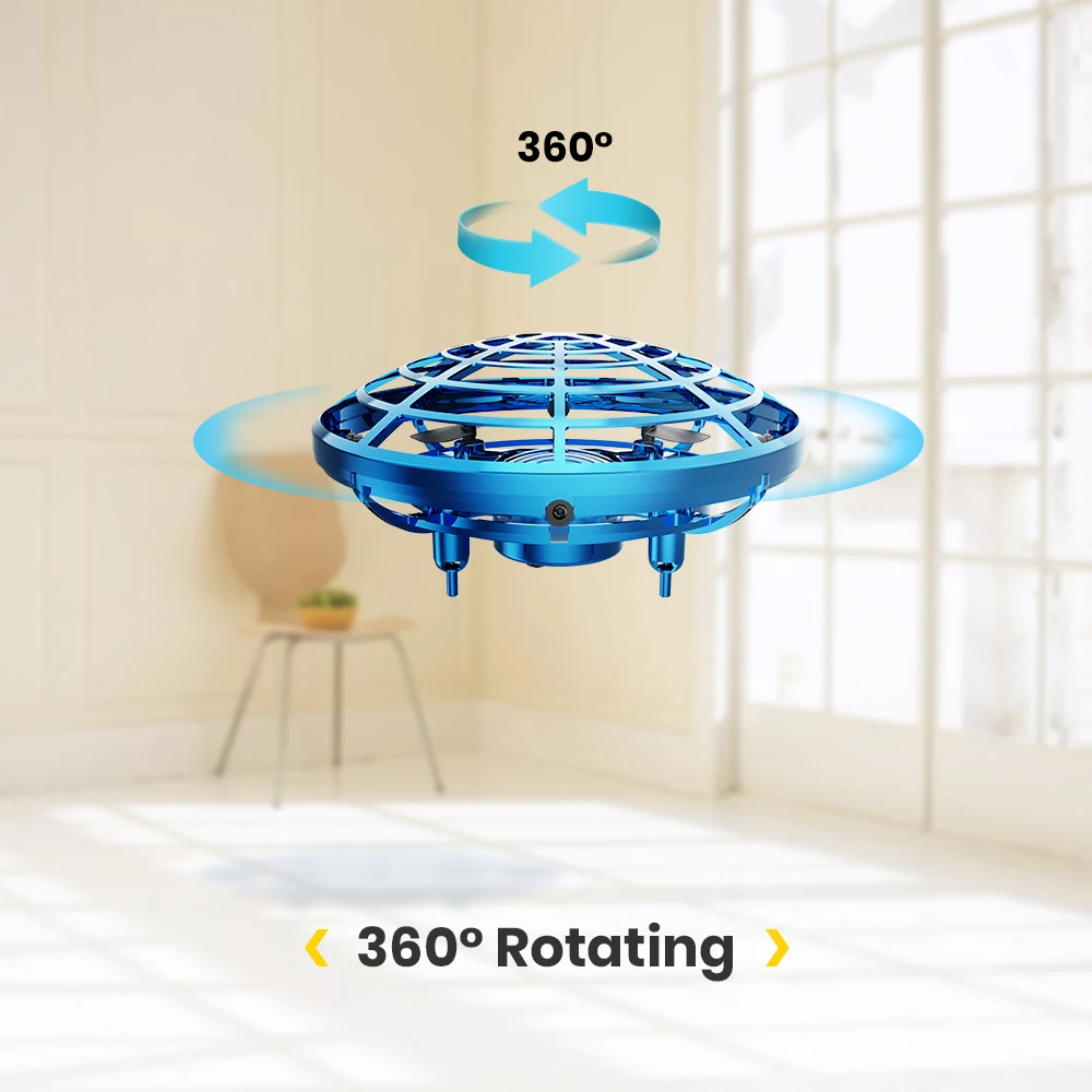 DEERC Mini UFO Drone 360 Rotating Hand Flying Ball Anti Collision Aircraft Sensor Magic Hand Flying Helicopter UFO Ball For Kids DEERC Mini UFO Drone 360 Rotating Hand Flying Ball Anti Collision Aircraft Sensor Magic Hand Flying Helicopter UFO Ball For Kids