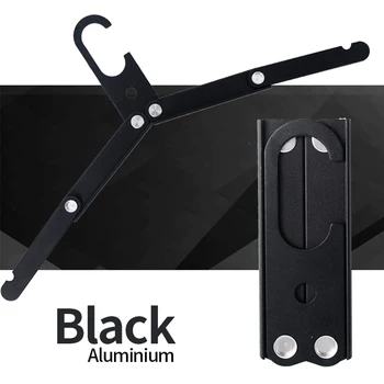 

Portable Travel Sturdy Non Slip Foldable Clothes Hanger Aluminum Alloy Drying Rack Outdoor Hiking Home Storage Saving Space