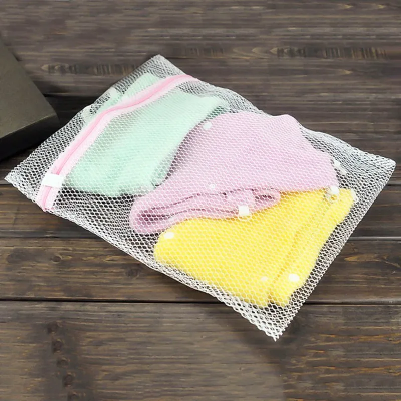 Clothes Washing Machine Laundry Bra Aid Lingerie Mesh Net Wash Bag Pouch Basket Femme 3 Sizes