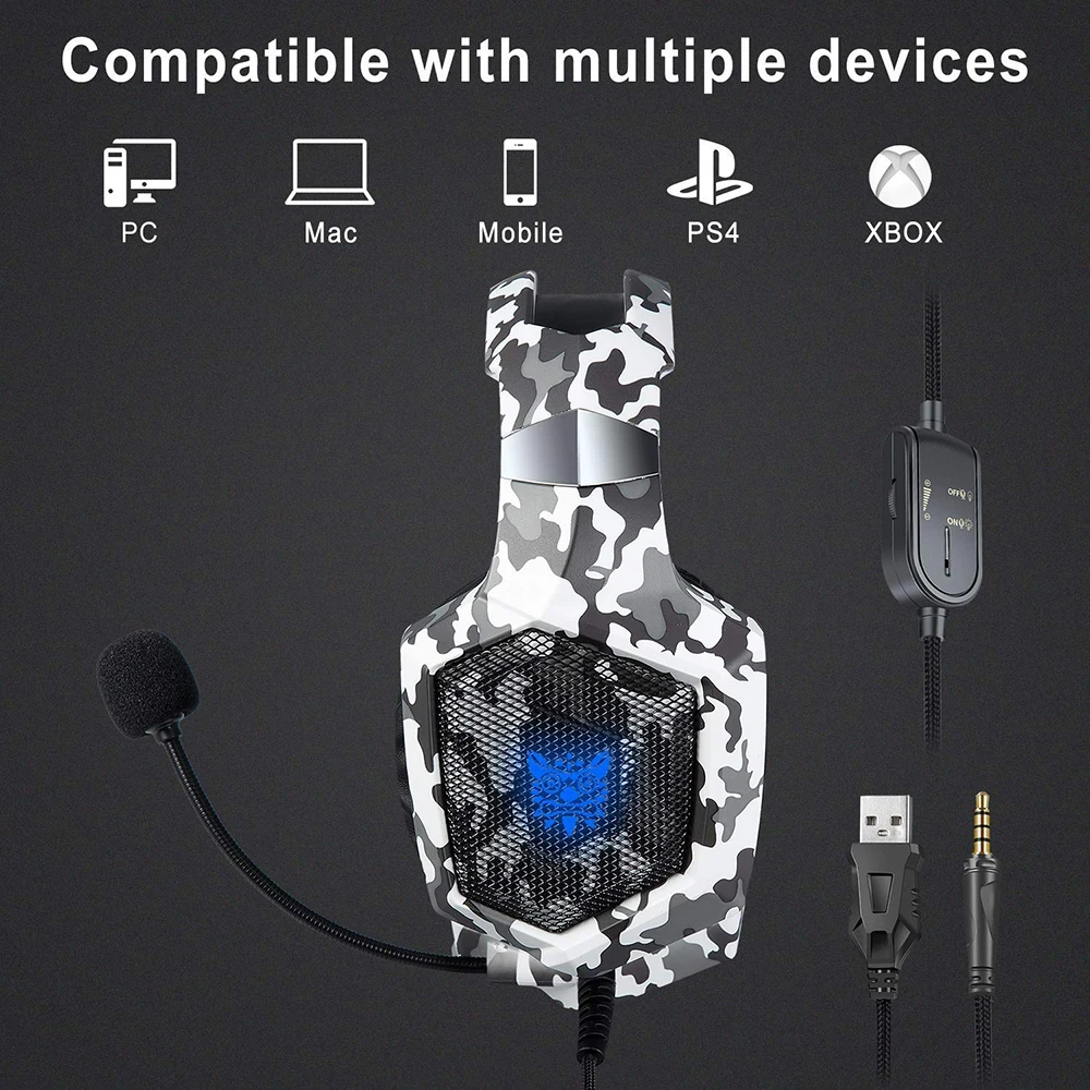 Новые проводные наушники, Складные стерео Bluetooth наушники, игровые наушники с микрофоном для ПК, мобильного телефона, Mp3