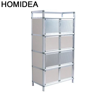 

Mobiliario China Bestek Lade Side Tables Aluminum Alloy Cupboard Kitchen Furniture Cabinet Meuble Buffet Mueble Cocina Sideboard