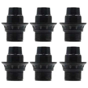 

6pcs E14 Light Sockets Retro Self-Locking Lamp Holder Screw-In Lamp Base For E14 Light Bulb Lamp