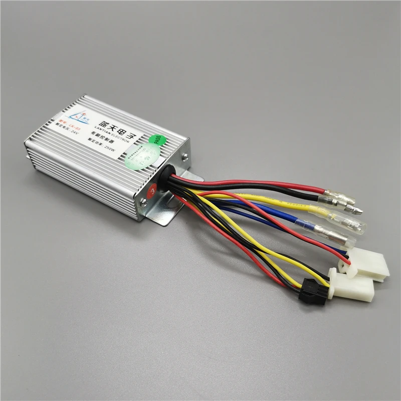 Ограничитель скорости контроллер 12v24v36v250w с интерфейсом датчика PAS щетка постоянного тока мотор переоборудованный электрический велосипед скутер Мотор аксессуары