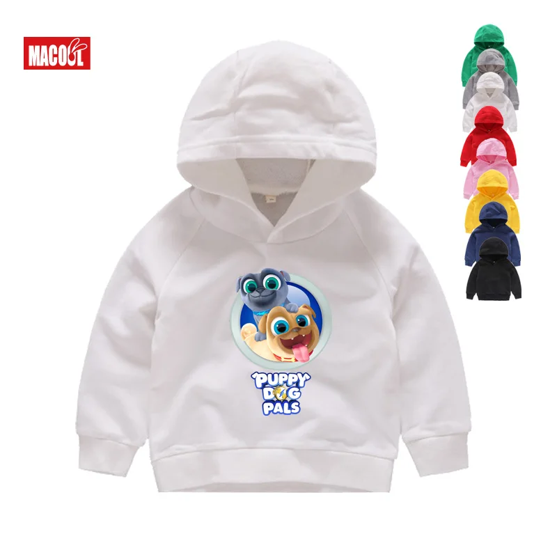 Baby Hoodies Забавный мультяшный щенок, друзья, толстовки с капюшоном для мальчиков, толстовки и свитшоты для девочек, От 2 до 8 лет, детские толстовки и свитшоты - Цвет: Baby Hoodies