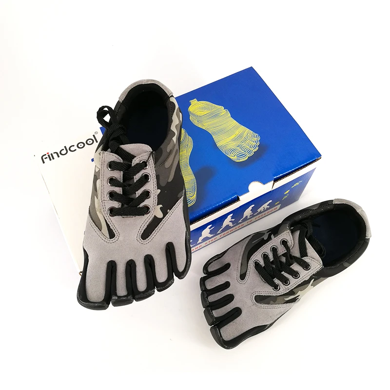 Findcool мужские 5 пальцев открытый тренажерный зал кроссовки Нескользящие натуральная кожа противоударные кроссовки мужские спортивные туфли