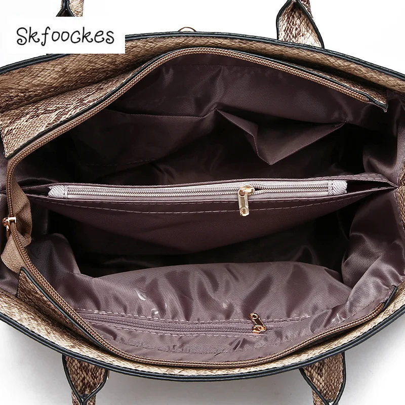 Женская сумка Skfoockes новинка 2020 ПУ для матери из четырех частей Корейская ведро с
