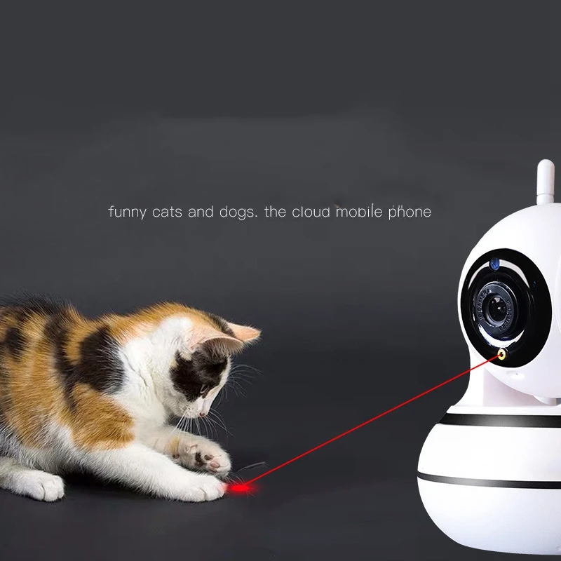 Creative Cat Pet Led Funny Toy Intelligent Automatic Cat Sports Training Entertainment Toys Multi-Angle Adjustable Monitor Cat U