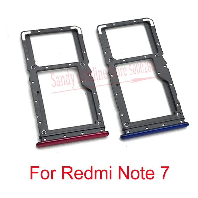 Новый держатель лотка для Sim карты Запасные части Xiaomi Redmi Note 7 Note7 слот