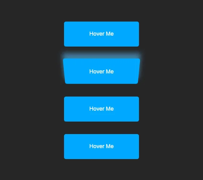 css3悬停按钮变形发光特效