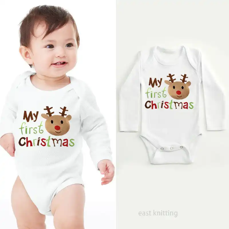 my first christmas onesie newborn